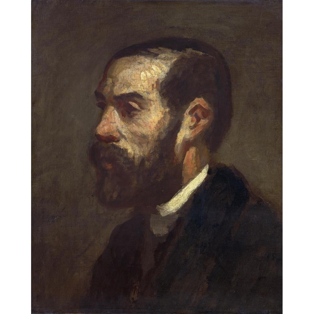 Follower of Honoré Daumier 12x14 Black Modern Framed Museum Art Print Titled - Hippolyte Lavoignat (C. 1860)