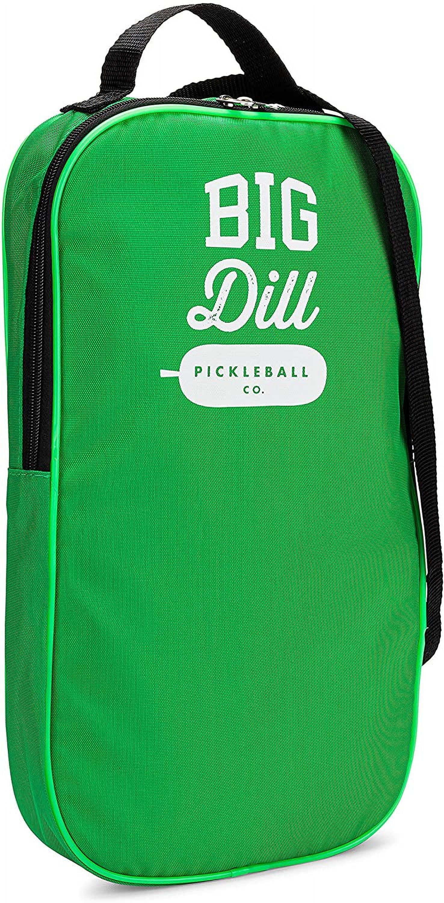 Big Dill Pickleball Co. Superstar Wooden Pickleball Paddle Set Bundle Pack of 4 Wood Pickleball Paddles, 4 Outdoor Pickleball Balls & Drawstring Bag