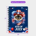 thumbnail image 5 of Patriotic Siamese Celebrates 4th of July Spiral Bound Journal Cat Lover Kitten Owner Gifts 5x7in Spiral Notebook - 02009, 5 of 5
