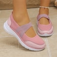 thumbnail image 7 of IEMIEMIEM Women's Mary Jane Style Elastic Strap Shoes Lightweight Comfortable Sneakers Non Slip Slip On Casual Shoes Breathable Walking Shoes Pink 9 Wide, 7 of 7