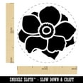 thumbnail image 2 of Anemone Flower Self-Inking Rubber Stamp Ink Stamper - Green Ink - Medium 1 Inch, 2 of 7