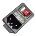 thumbnail image 2 of 5X Enchufe de Corriente Entrada Macho con Interruptor Fusible 10A 250V 3 Pin IEC320 C14, 2 of 5