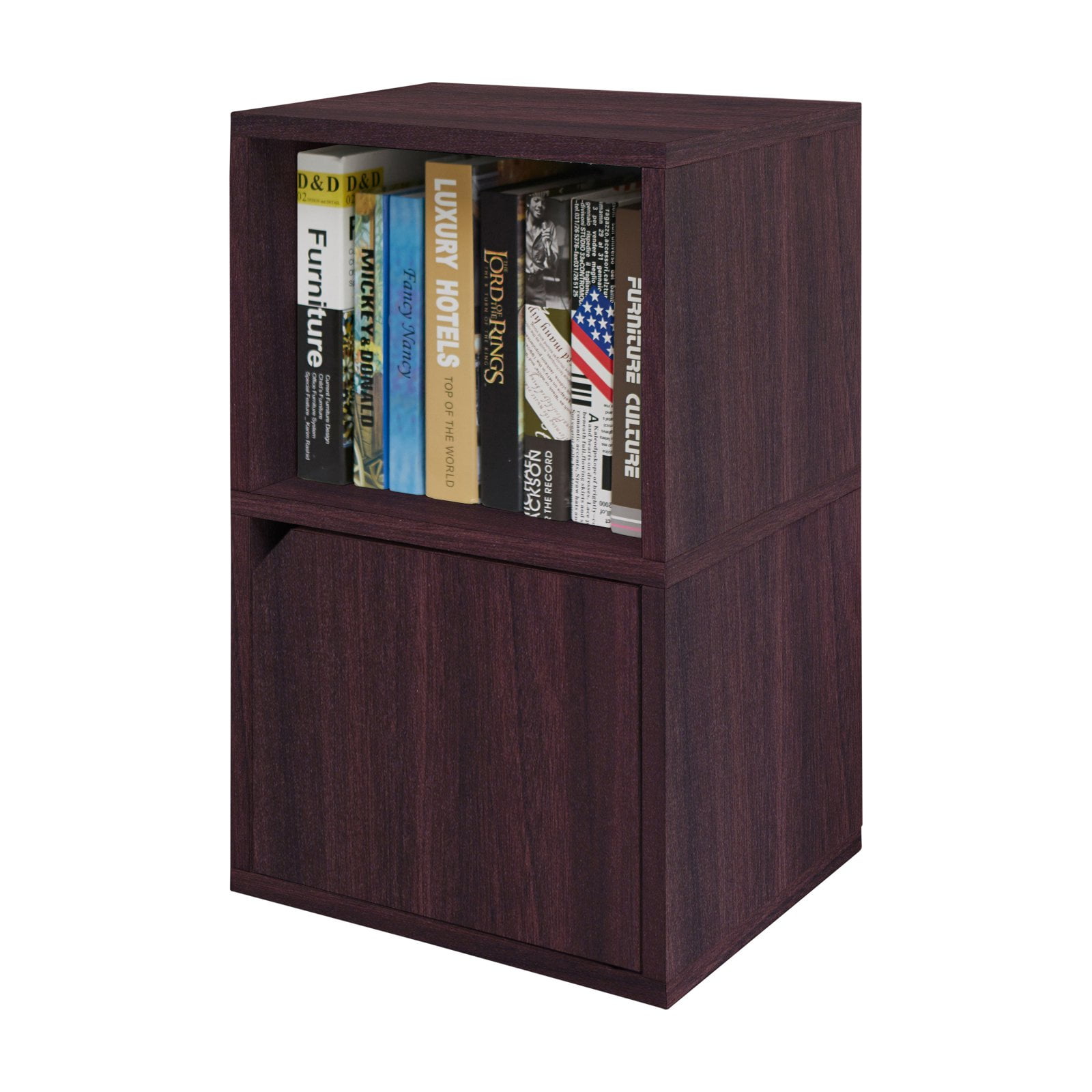 Way Basics Eco Friendly Modular Under Desk Bookcase with Door Walmart