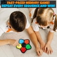 thumbnail image 5 of Juego de memoria electrónico con luces y sonidos, juego de memoria portátil para niños, juegos cerebrales que agudizan la mente para niños y adultos, 5 of 5