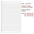 thumbnail image 1 of Refillable A5 Notebook 60 Sheets Loose Leaf Planner For Office School Diary With Gel Pens, 1 of 7