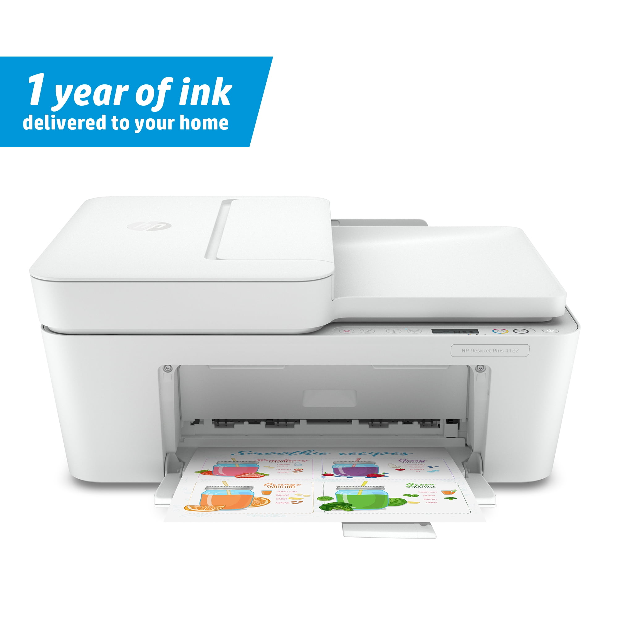Fax USB HP DeskJet Plus 4122 Tintenstrahl-Multifunktionsdrucker A4 Drucker WLAN Kopierer Scanner 