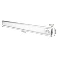 thumbnail image 6 of 3 PK Motion Sensor LED Light for Under Cabinet Closet Kitchen Wardrobe 6500K Rechargeable Battery Powered Long 17 inch Length Aluminum Body (MLG-1042CL), 6 of 7