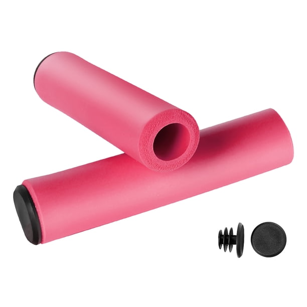 Sonducket 2 uds manillar antideslizante esponja Control de luz empuñaduras piezas de absorción de impacto montajes de bicicletas de montaña Ciclismo Rosa