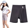 thumbnail image 2 of LYMAYTER Girls Athletic Bike Shorts ‌Kids with Compression for Soccer Dance Yoga Running Workouts‌ 3-14Y, 2 of 8