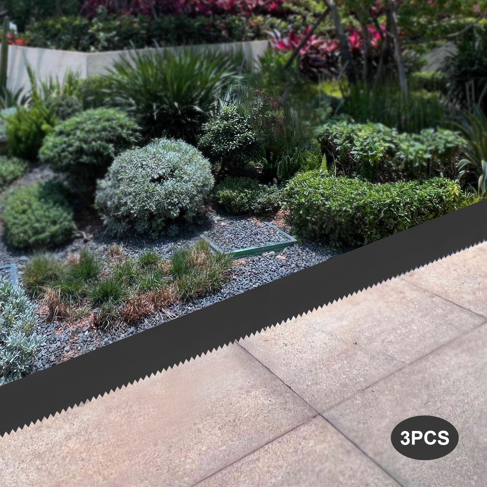 Steel Edging 3pcs，Steel Landscape Edging 40 x 8 Inch，Steel Garden Edging Border，Landscape Edging，Steel Lawn Edging，Garden Edging，Garden Border Edging for Landscaping