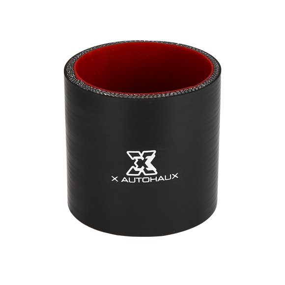Unique Bargains 76mm 2.99' ID Universal Silicone Hose Coupler Tube Connectors for Car Intercooler Intake Piping Black Red