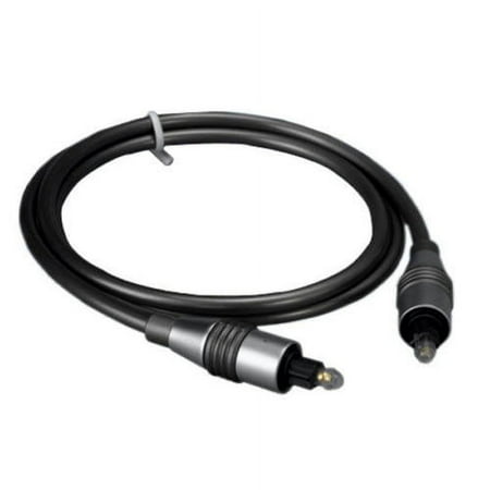 Lot of 10pc Kentek 12 Feet FT Toslink 5.0mm male to male M/M digital optical audio assembled cable cord sound system stereo S/PDIF for Mac PC grey metallic body