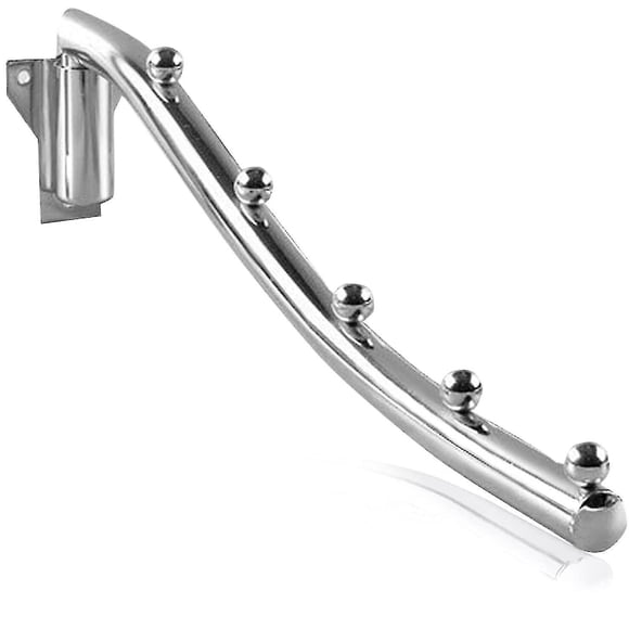 Foldable Wall Hanger, Foldable Wall Mounted Clothes Drying Rack, Steel Clothes Rack Wall Hanger Holder With Foldable Swing Arm Bracket Hook Hanger