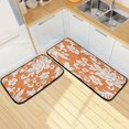 thumbnail image 7 of 2-Piece Kitchen Mat Set Non Slip Washable Floor Mats Decorative Rugs for Kitchen Sink Laundry White Lace with Openwork Weave, 7 of 7