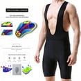 thumbnail image 5 of Men's Cycling Bib Shorts 4D Padded Breathable Bicycle Riding Pants for Road & Mountain Biking, 5 of 7