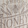 thumbnail image 4 of Jordan Manufacturing 18" x 18" Olive Grey Farmhouse Honey Novelty Square Reversible Decorative Throw Pillow with Welt, 4 of 5