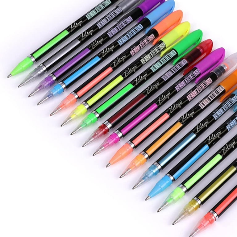 Neon CRAYON Glitter Pen Inkjoy Glitter Pen Refillable Gel Pen