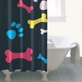 thumbnail image 4 of Cool Pet Background Dog Paw Shower Curtain 36"x72" ,Bathroom Decorative Shower Curtains Set with 12 Hooks,Modern Waterproof Washable Shower Curtain, 4 of 6