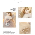 thumbnail image 5 of Qocolhg Angel Christmas Gifts for Women, Christmas Tree Topper No Lights, 10.2 inch Standing Angel Christmas Table Top, Halloween Tree Topper Decoration Ornament for Home (Gray), 5 of 7