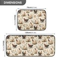 thumbnail image 3 of 2-Piece Kitchen Mat Set Non Slip Washable Floor Mats Decorative Rugs for Kitchen Sink Laundry Various Poses Chickens Pattern, 3 of 7