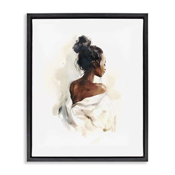 Stupell Industries Chic From Behind Black Framed Floater Canvas Wall Art, design by Svetlana Aleynikova