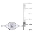 thumbnail image 2 of Everly Women's Created Moissanite Sterling Silver Engagement Ring, 2 of 8
