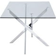 thumbnail image 5 of Meridian Furniture Xander Chrome Dining Table, 5 of 6