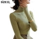 thumbnail image 2 of Camisas de manga larga con cuello alto para mujer, jerséis casuales ajustados y ajustados, camisetas con capas, 2 of 6