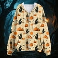 thumbnail image 6 of Towmus Halloween Hocus Pocus Kangaroo Pocket Hoodie Women Funny Graphic Long Sleeve Shirt Pullover Tops With Pockets, 6 of 6