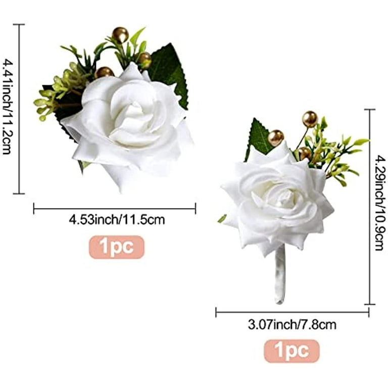 Wrist Corsages for Wedding 2pcs Rose Wrist Corsage and Boutonniere