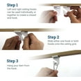 thumbnail image 5 of Picture Hang Solutions - 15-lb Capacity Drop Ceiling Hooks (100 pieces per pack), 5 of 7