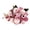 Hot Pink, variant on Artificial Mixed Flower, 11.41 inch Faux Silk Hydrangea Daisy Floral Stems with Green Leaves, Artificial Fake Flower Picks, Faux Hydrangea Flowers for Wedding Bouquets Arrangement, Fall Decor