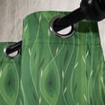 thumbnail image 4 of Ambesonne Green Grommet Curtain, Retro Spring Abstract, 50" x 63", Pale Green and Fern Green, 4 of 6