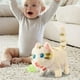 thumbnail image 5 of Gato de peluche, muñeco en movimiento, juguete para niños y niñas negro (uno blanco), 5 of 5