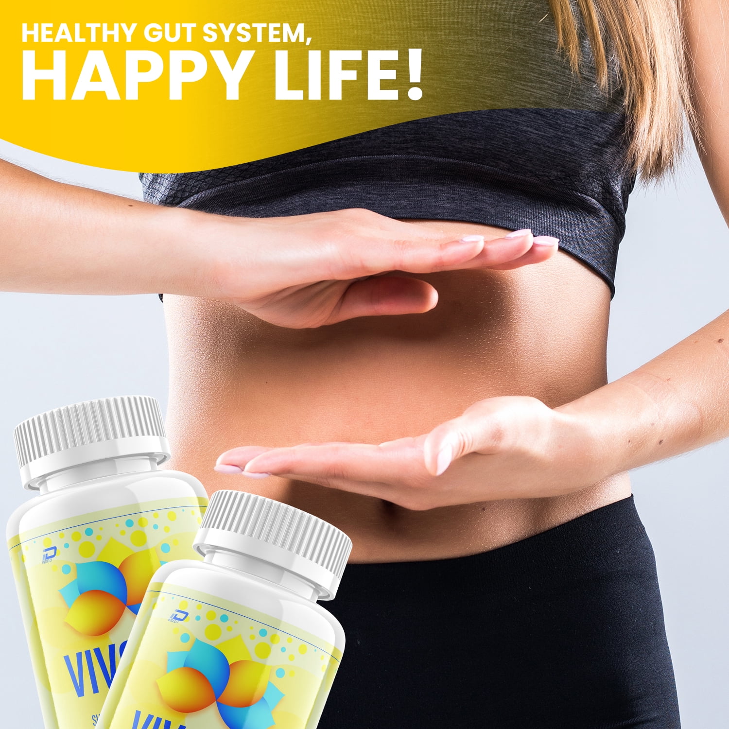 VivoGut Capsules – Vivo Gut Pills Digestive Support, Gut Wellness, 2 Pack, 120 Capsules