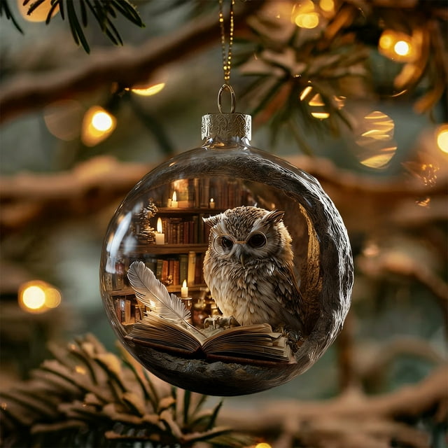 Lekihaqq Christmas Flat Ornaments tore Animals Series Plastic Hanging Decorations Reading Companions Festive Home Decor Holiday Shelf Display