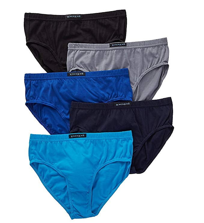 papi PAPI MEN UNDERWEAR PACK X5 137 TURQ SOLIDS SMALL LOW RISE