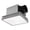 Silver, variant on Akicon Bathroom Exhaust Fan with Light, 80CFM 2.0 Sones, 15W Dimmable 3CCT LED, 3.5W Nightlight, Square Ceiling Vent Fan for Home, Black