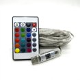 thumbnail image 1 of Cadena de luces LED de cuero de color mágico de 5 V, resistente al agua, con doble control, para correr con agua y caballos, con control remoto por USB, para ambiente, 1 of 5