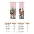 thumbnail image 6 of Fsddascl Pink Christmas Gnomes Blackout Curtains for Bedroom/Living Room, Thermal Insulated Kitchen Curtains, Xmas Winter Forest Pine Tree Grommet Darkening Window Treatment Drapes 52"x63"x2, 6 of 6
