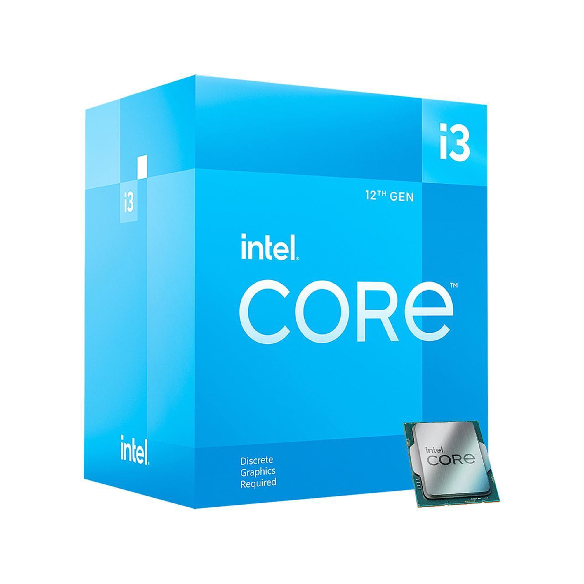 Intel Core i3-12100F Desktop Processor - 4 Cores (4P+0E) & 8 Threads - Up to 4.30 GHz Turbo Speed - DDR5 and DDR4 support - PCIe 5.0 & 4.0 support - Intel Laminar RM1 Cooler Included