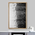 thumbnail image 2 of IDEA4WALL Framed Canvas Wall Art Minimal Grunge Black White Bird Sky Landscape Vintage Art Nordic Duotone Abstract Print Contemporary for Living Room, Bedroom, Office - Natural 24"x36", 2 of 5