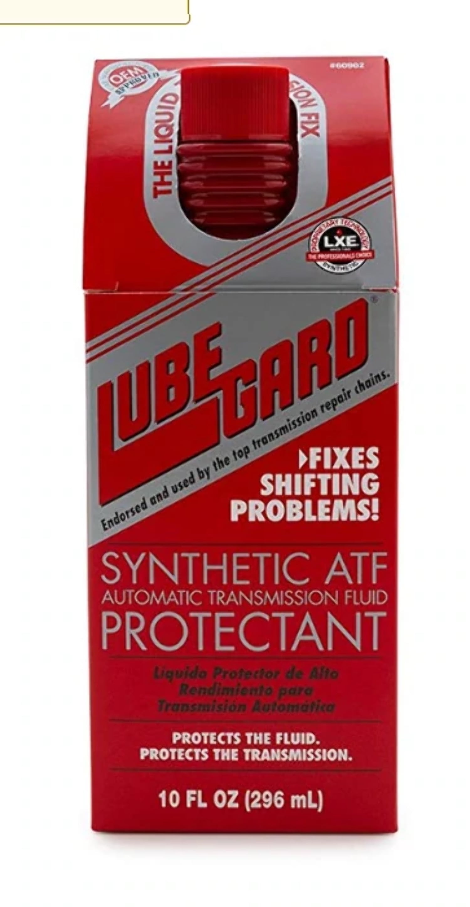 60902 red synthetic atf transmission fluid protectant additive lubegard