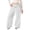 White, variant on Loose Straight Leg Athletic Pants Girls Lightweight Baggy Sweatpants for Girls with Pockets Soft Everyday Comfort Versatile Wear for School and Outdoors Straight Leg Bottoms for 4-16 Years