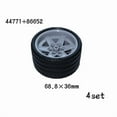 thumbnail image 5 of MOC Technical Tire Wheel Cross Hole Set Motorcycle Tyre & Rim Car Truck Wheels Hub Bricks Construction Building Blocks 32019-86652-8set, 5 of 5
