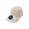 thumbnail image 2 of 1 unidad Gorro con ventilador de carga rápida,color caqui,con energía solar,para adultos,ajustable 360°,con pantalla LED para protección solar al aire libre. Rkxzt, 2 of 8