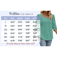thumbnail image 7 of WellSize 3/4 Sleeve Womens Plus Size Tops Dressy Square Neck Casual Blouses Smocked Cuffs Summer Shirts, 7 of 7