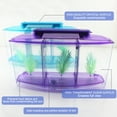 thumbnail image 2 of Amdohai Betta Bowl Mini Aquarium Kit Fish Breeding Hatchery Acrylic Incubator Isolation Box for office, 2 of 8