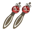 thumbnail image 2 of Valentine's Day Love Vintage Copper Crown-Shaped Bookmarks Set, Stainless Steel Reading Accessories for Book Lovers, Pack of 2 Book Markers, 2 of 5