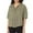 Army Green Tops for Women, variant on HAPIMO Women's Trendy Loose Cotton Lined Shirts Pocket for Teen Girls Solid Color Summer Tees Short Sleeve Lapel Button Shirts Casual Workout Blouses Army Green L